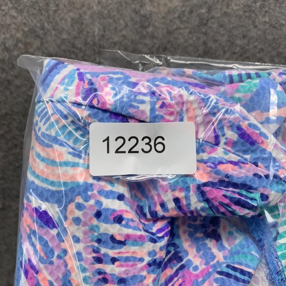 Lilly Pulitzer Shorts Women 4 Ladies Purple Blue Outdoors Buttercup Stretch Pant - Picture 12 of 12